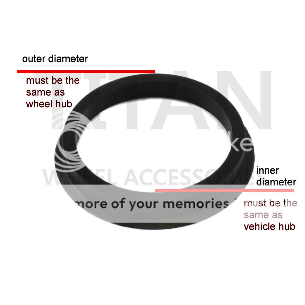 Hub Centric Rings 74.1mm to 72.56mm Metal Hubrings eBay