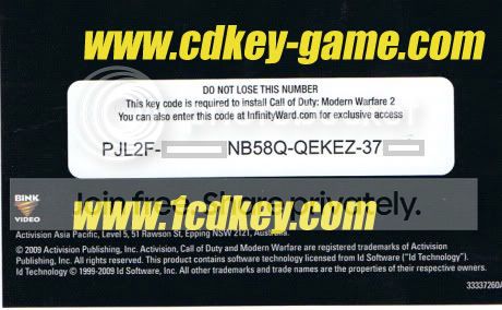 Pure English, un-cut verison call of duty modern warfare 2 key,call of